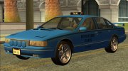 Declasse Premier Classic Taxi для GTA San Andreas миниатюра 7