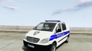 Mercedes Benz Viano Croatian police для GTA 4 миниатюра 1