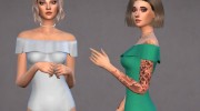 Harloe Bodysuit Set  Christopher067 para Sims 4 miniatura 4