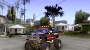 Chevrolet Blazer K5 Monster Skin 5 для GTA San Andreas миниатюра 1