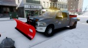 Dodge Ram 3500 Plow Truck для GTA 4 миниатюра 1
