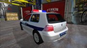 Volkswagen Golf GTI Mk4 Policija para GTA San Andreas miniatura 3