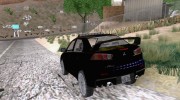Mitsubishi Lancer Evolution X POLICE para GTA San Andreas miniatura 3