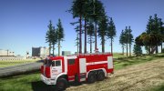 КамАЗ- 65224 Пожарный компании Rosenbauer для GTA San Andreas миниатюра 2