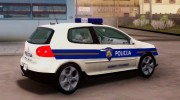 Golf V - Croatian Police Car для GTA San Andreas миниатюра 4