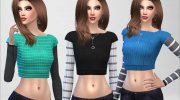 Double Wool Top для Sims 4 миниатюра 5