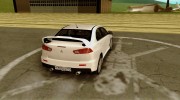 Mitsubishi Lancer Evo X для GTA San Andreas миниатюра 4