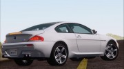 BMW M6 E63 2010 для GTA San Andreas миниатюра 3