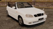 Daewoo Lanos 1997 Cabriolet Concept для GTA 4 миниатюра 1