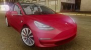 2018 Tesla Model 3 para GTA San Andreas miniatura 1