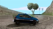 Peugeot 206 Police para GTA San Andreas miniatura 5