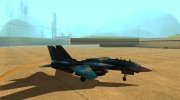 F-14 Tomcat Blue Camo Skin para GTA San Andreas miniatura 4