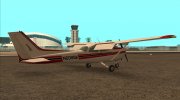 Cessna 172 Skyhawk для GTA San Andreas миниатюра 4