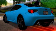 Subaru BRZ 2012 для GTA San Andreas миниатюра 3