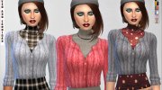 Pullover and Cardigan para Sims 4 miniatura 1