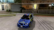 Subaru Impreza STi police для GTA San Andreas миниатюра 1