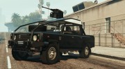 Land Rover 110 Pickup Armoured with Deactivated Turret 1.1 for GTA 5 miniature 1