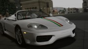2000 Ferrari 360 Spider (US-Spec) для GTA San Andreas миниатюра 9