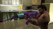 AK-47 Neon Rider из игры CS GO para GTA San Andreas miniatura 2
