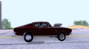 1968 Plymouth Barracuda Prostreet for GTA San Andreas miniature 4