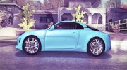 2017 Alpine A110 для GTA San Andreas миниатюра 5