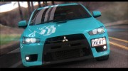 2015 Mitsubishi Lancer Evolution X Final Edition для GTA San Andreas миниатюра 3