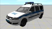 Lada Largus Полиция России para GTA San Andreas miniatura 1