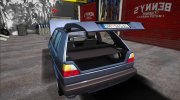1990 Volkswagen Golf Mk2 (5-Door) for GTA San Andreas miniature 9