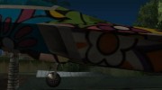 F-22 Raptor Colorful Floral para GTA San Andreas miniatura 3
