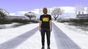 Skin HD GTA Online в футболке KJAH Radio для GTA San Andreas миниатюра 2