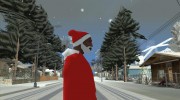 Красная шапка Санты Клауса для GTA San Andreas миниатюра 3