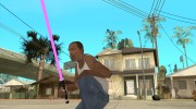 Lightsabre v2 Purple для GTA San Andreas миниатюра 4