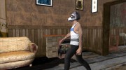 Skin HD GTA V Online в маске Енота v2 for GTA San Andreas miniature 3