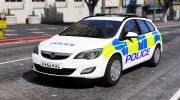 2012 Vauxhall Astra Estate Generic Police Car for GTA 5 miniature 1