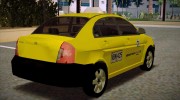 Hyunday Accent Taxi Colombiano для GTA San Andreas миниатюра 5