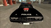 1971 Plymouth Hemi Cuda 426 Police LVPD para GTA San Andreas miniatura 5