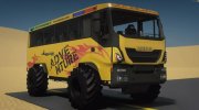 Iveco Monster Bus Safari in Qatar para GTA 5 miniatura 1