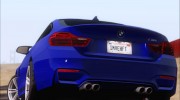 BMW M4 (HQLM) для GTA San Andreas миниатюра 8