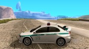 Mitsubishi Lancer Evolution X Казахстанская Полиция v2.0 для GTA San Andreas миниатюра 2