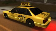 1992 Сhevrolet Yellow Cab Co Taxi Sa Style para GTA San Andreas miniatura 4