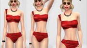 Glam Bikini para Sims 4 miniatura 4