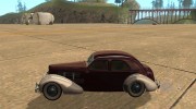 1937 Cord 812 Charged Beverly Sedan для GTA San Andreas миниатюра 2