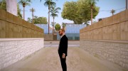 Парень в чёрном костюме HD GTA Online для GTA San Andreas миниатюра 4