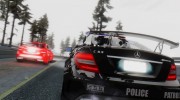 Mercedes-Benz C 63 AMG Black Series Police для GTA San Andreas миниатюра 9