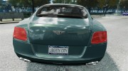 Bentley Continental GT 2011 [EPM] v1.0 для GTA 4 миниатюра 4