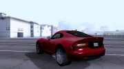 Dodge SRT Viper GTS 2013 для GTA San Andreas миниатюра 2