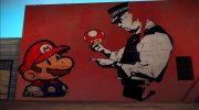 Mural de Mario Bros для GTA San Andreas миниатюра 5