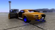 Chevrolet Camaro SS Dragster для GTA San Andreas миниатюра 3