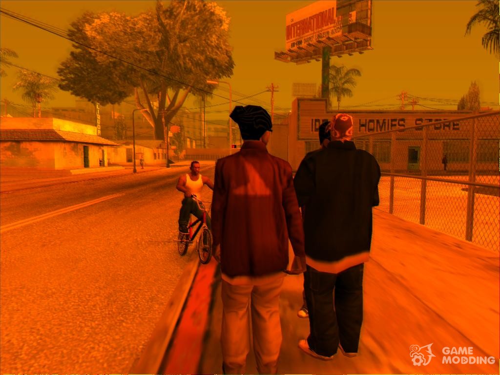 GTA San Andreas - PS2 Atmosphere RenderHook and Retexture Mods - BiliBili