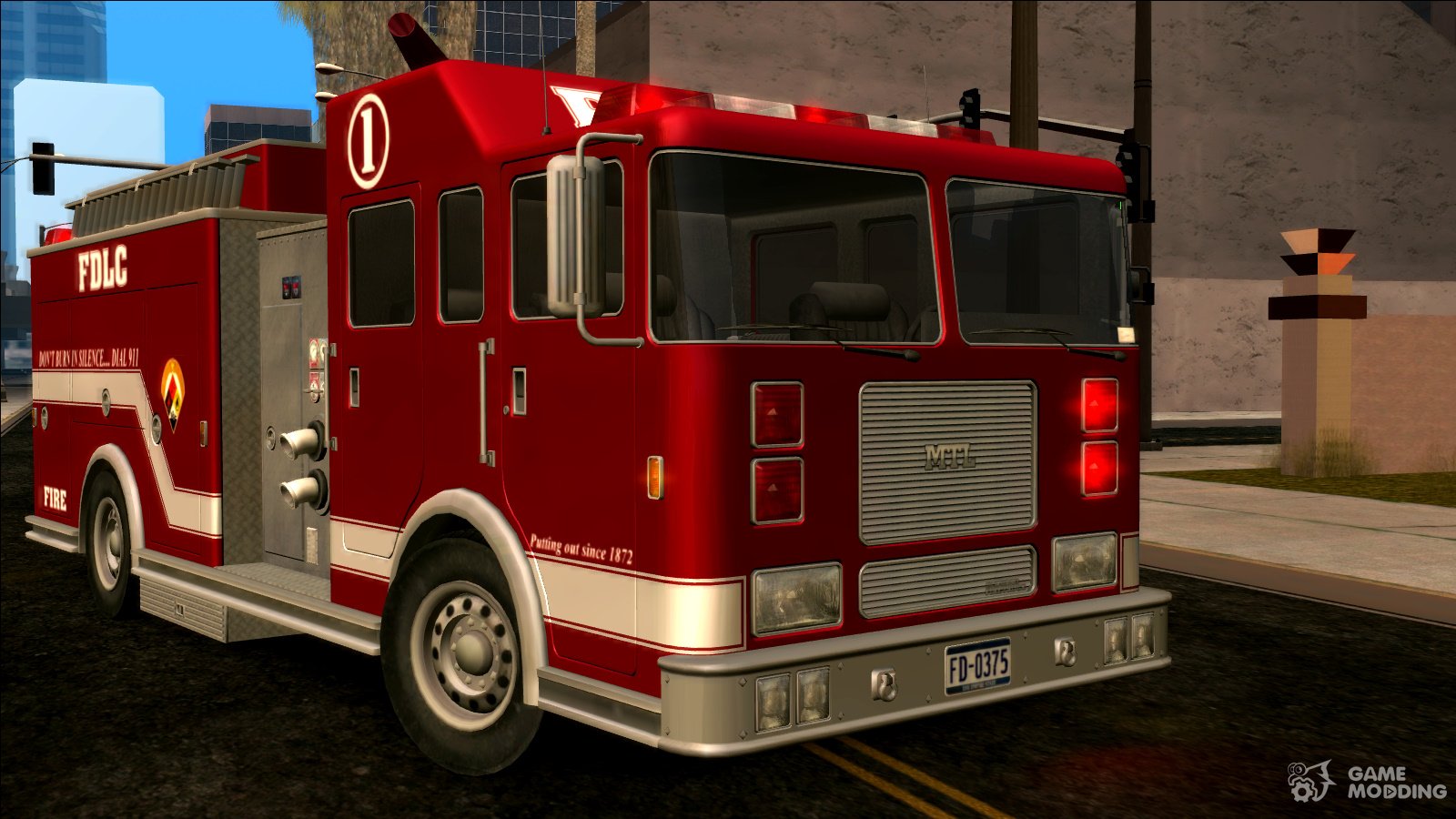 GTA III Firetruck HD (ImVehFt) для GTA San Andreas.